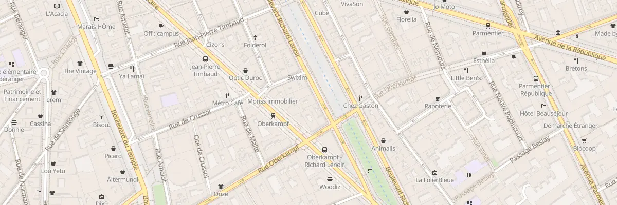 Plan du 105 Bd Richard Lenoir à Paris 11e Arrondissement