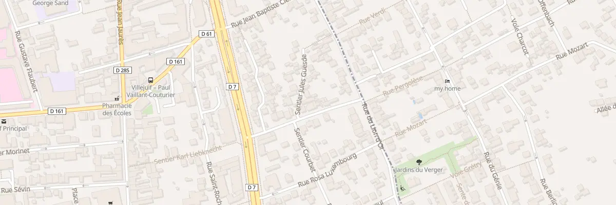Plan du 4 Rue Jules Guesde à Villejuif