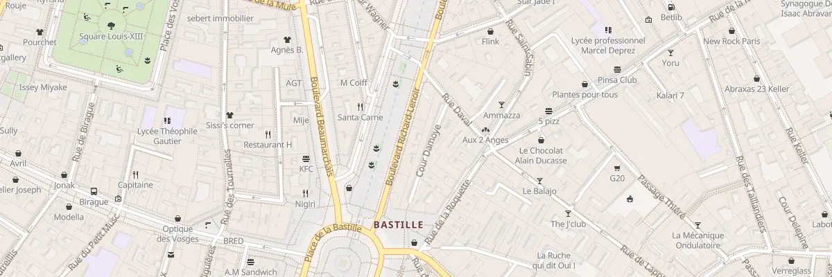 Plan du 8 Bd Richard Lenoir à Paris 11e Arrondissement