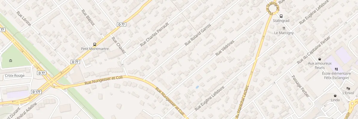 Plan du 73 Rue Roland Garros à Viry-Châtillon
