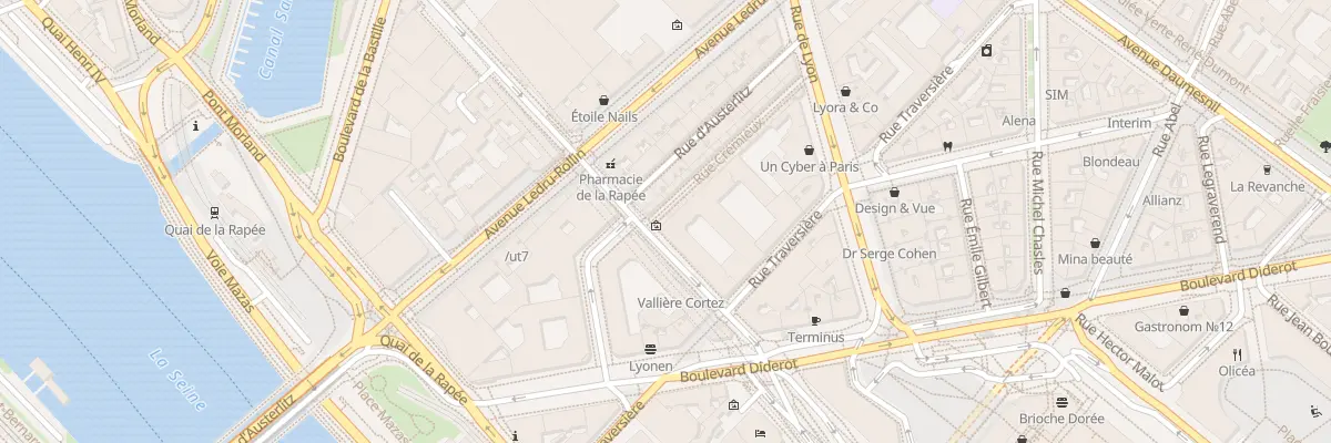 Plan du 2 Rue Crémieux à Paris 12e Arrondissement