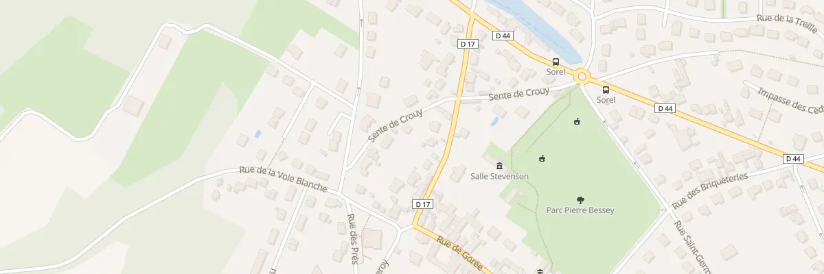 Plan du 7 Sen de Crouy à Précy-sur-Oise