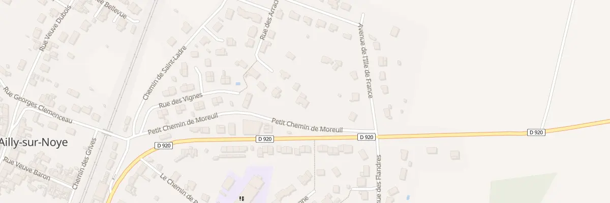 Plan du 7 Le Chemin de Moreuil à Ailly-sur-Noye