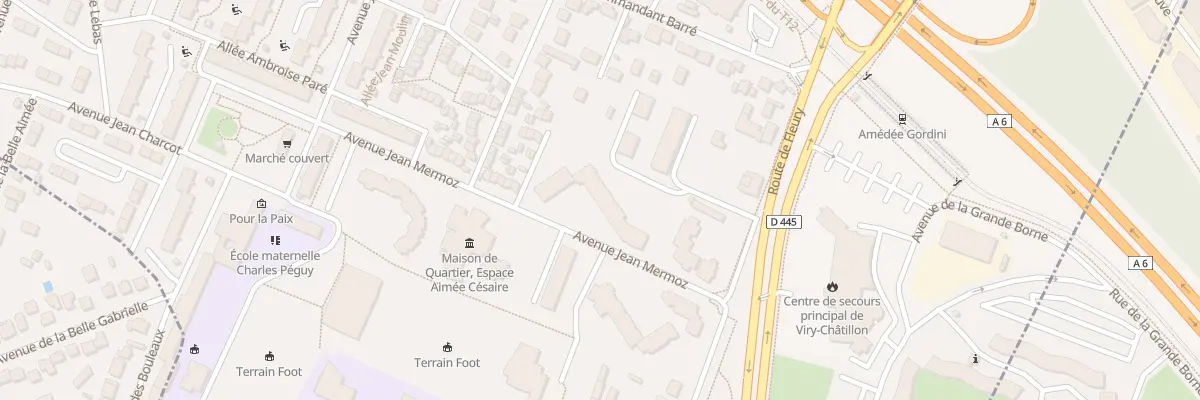 Plan du 8 Av Jean Mermoz à Viry-Châtillon