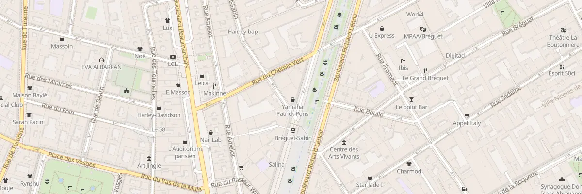 Plan du 25 Bd Richard Lenoir à Paris 11e Arrondissement