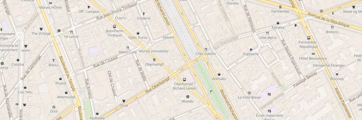 Plan du 103 Bd Richard Lenoir à Paris 11e Arrondissement