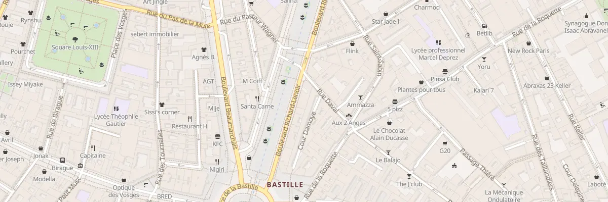 Plan du 14 Bd Richard Lenoir à Paris 11e Arrondissement