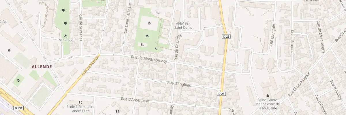 Plan du 18 Rue de Montmorency à Saint-Denis