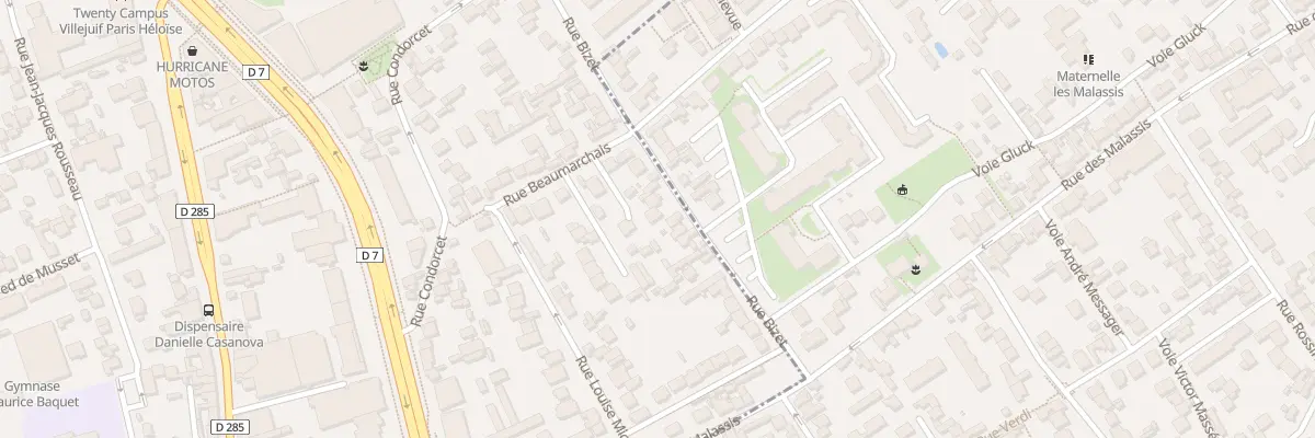 Plan du 31 Rue Bizet à Villejuif