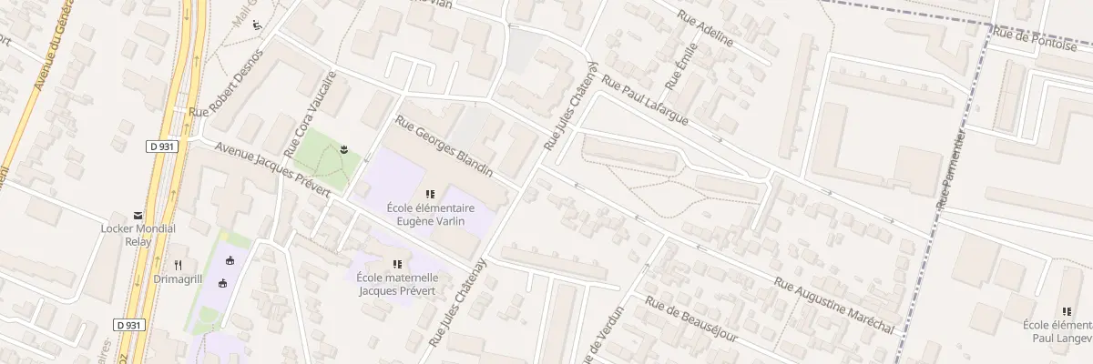 Plan du 112 Rue Jules Châtenay à Saint-Denis