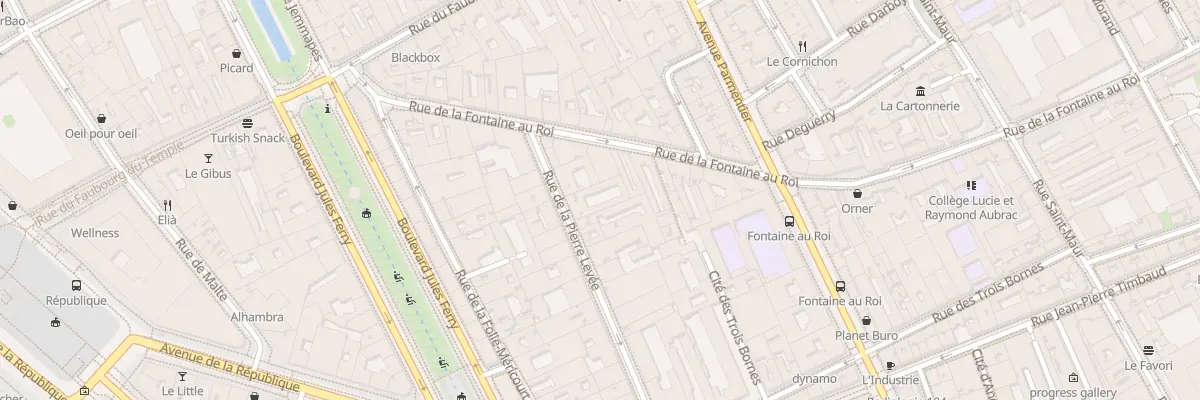 Plan du 18 Rue de la Pierre Levée à Paris 11e Arrondissement