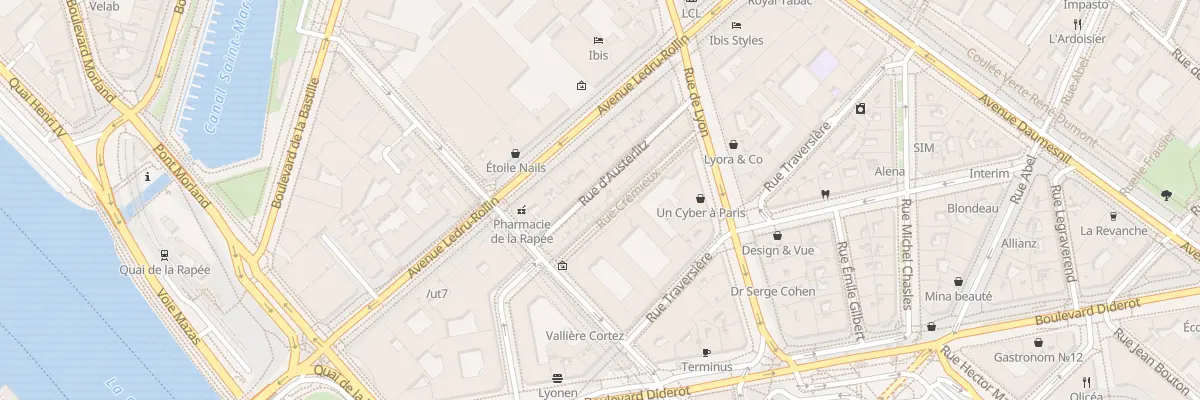 Plan du 10 Rue d’Austerlitz à Paris 12e Arrondissement