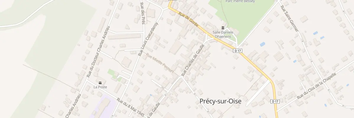 Plan du 16 Rue Charles de Gaulle à Précy-sur-Oise