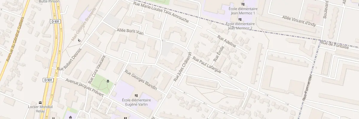 Plan du 115 Rue Jules Châtenay à Saint-Denis