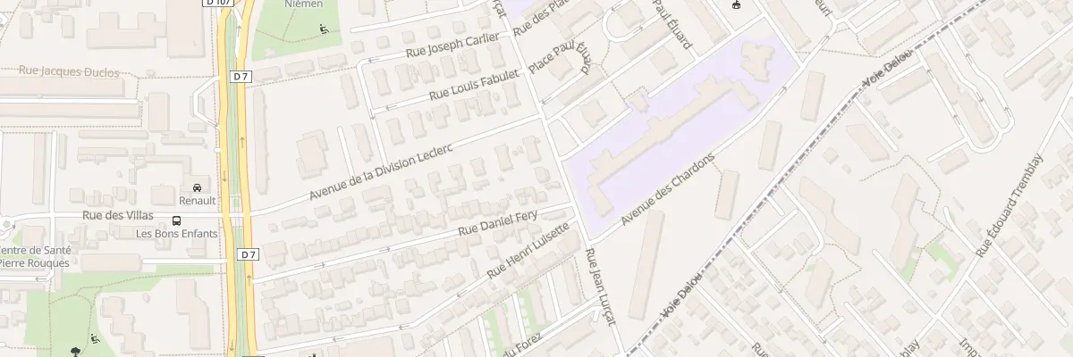 Plan du 54 Rue Jean Lurçat à Villejuif