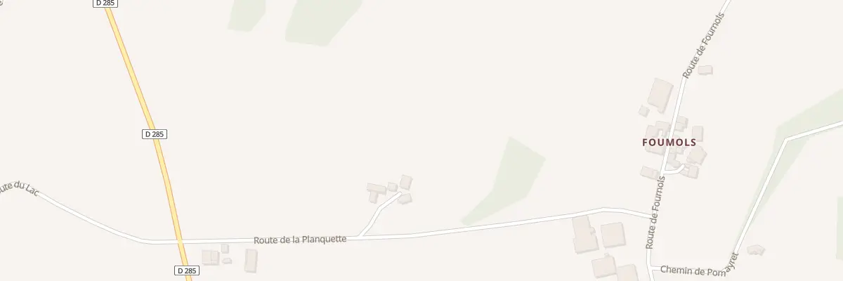 Plan du 291 Rte de la Planquette à Colombiès