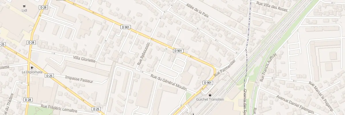 Plan du 112 Bd Charles de Gaulle à Saint-Denis