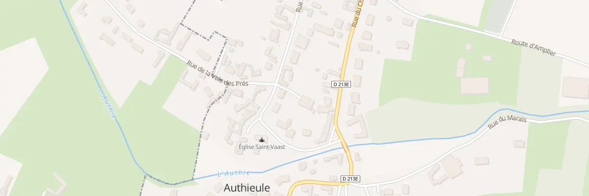 Plan du 7 Rue de l’Eglise à Authieule