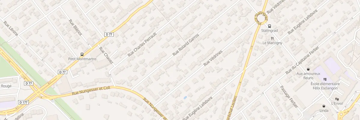 Plan du 65 Rue Roland Garros à Viry-Châtillon