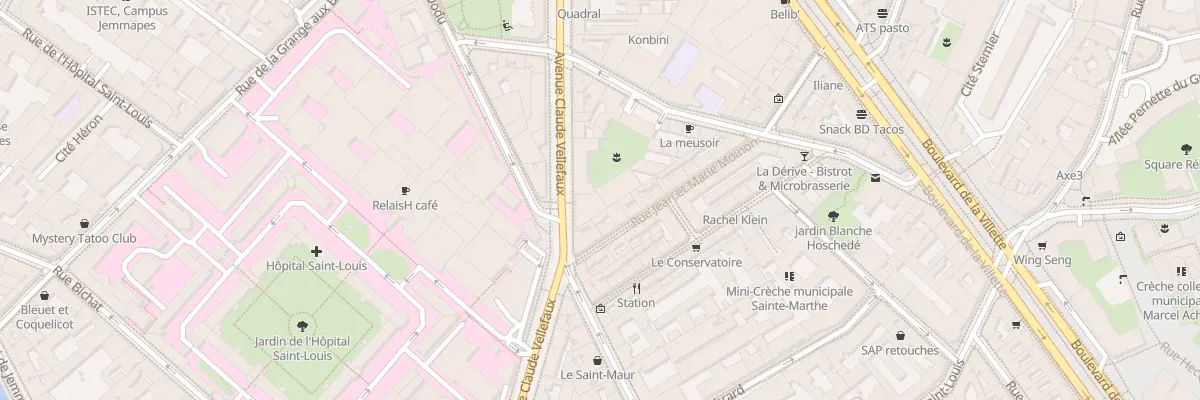 Plan du 26 Av Claude Vellefaux à Paris 10e Arrondissement
