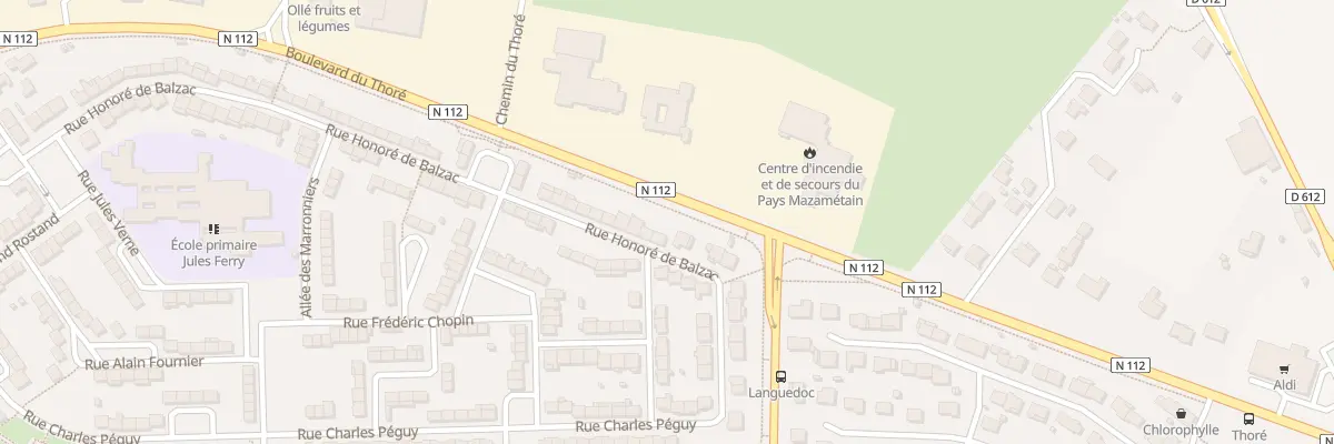 Plan du 87 Rue Honoré de Balzac à Aussillon