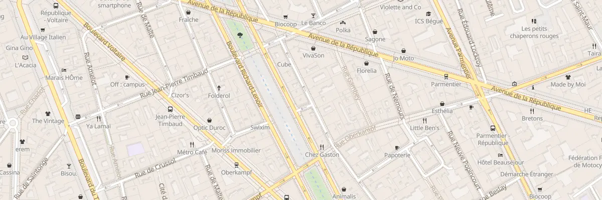 Plan du 120 Bd Richard Lenoir à Paris 11e Arrondissement