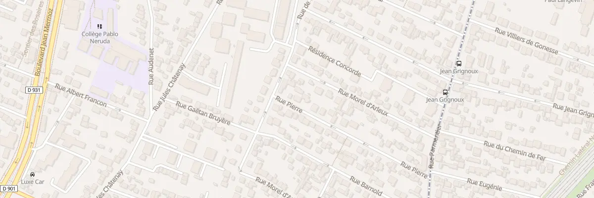 Plan du 38 Rue Pierre à Saint-Denis