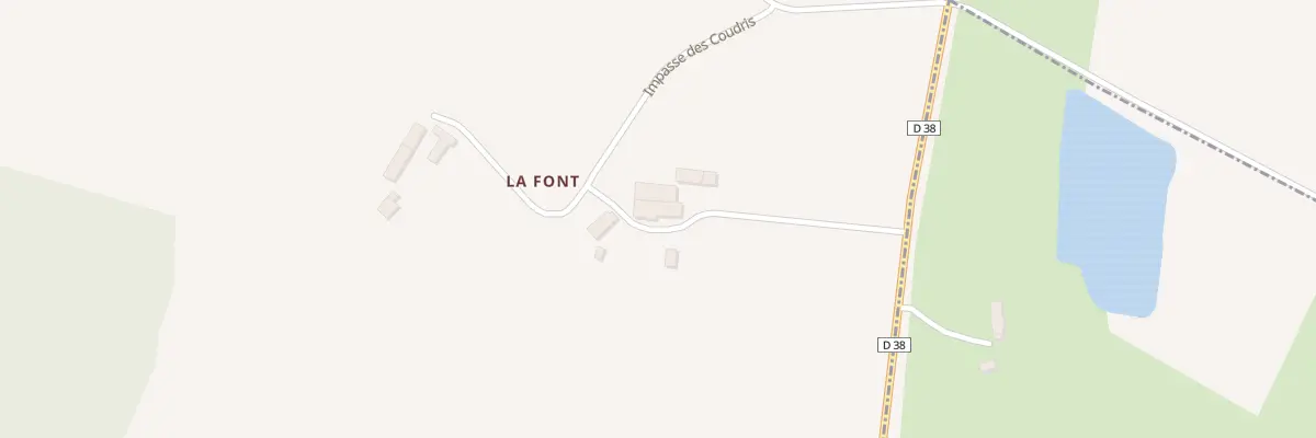 Plan du 147 La Font à Marçais