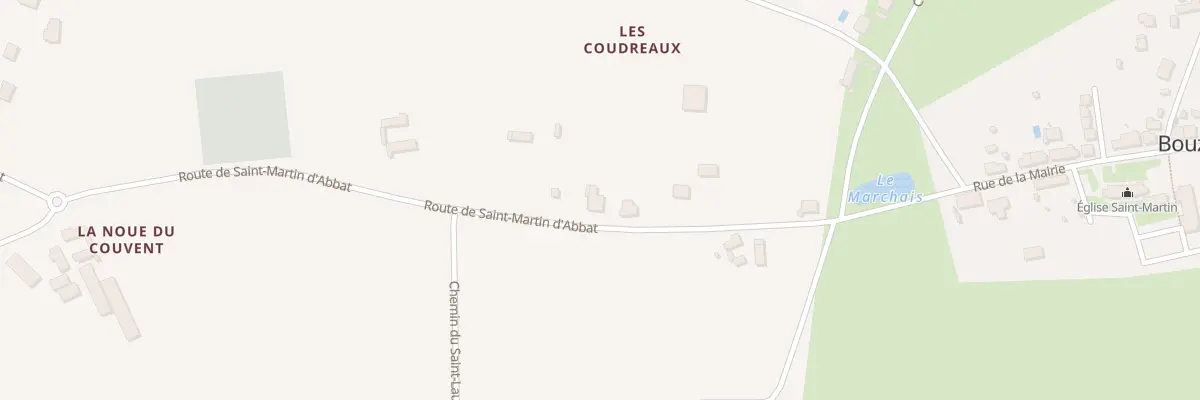 Plan du 70 Rte de St Martin à Bouzy-la-Forêt
