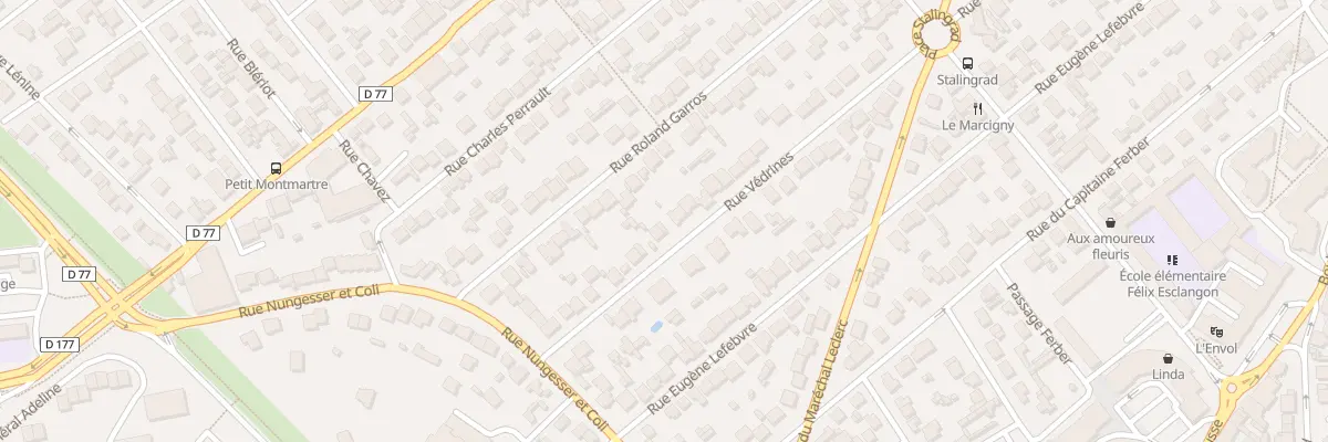Plan du 68 Rue Védrines à Viry-Châtillon