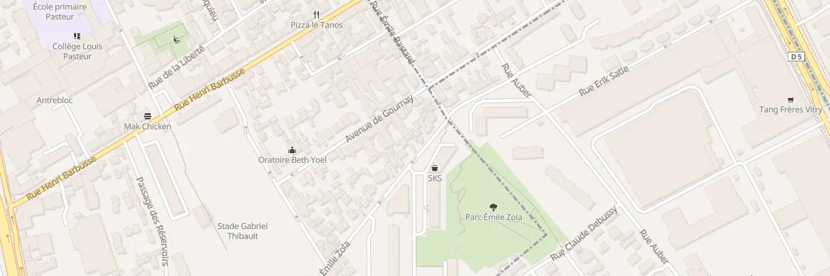 Plan du 10 Rue Emile Zola à Villejuif