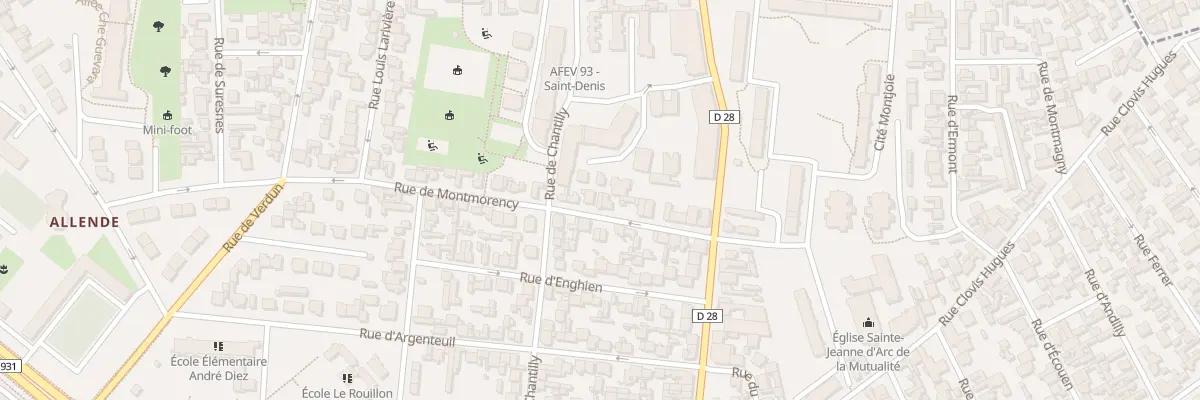 Plan du 12 Rue de Montmorency à Saint-Denis
