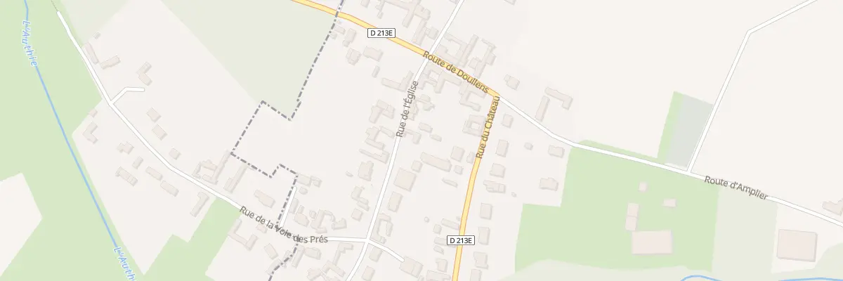 Plan du 13 Rue de l’Eglise à Authieule