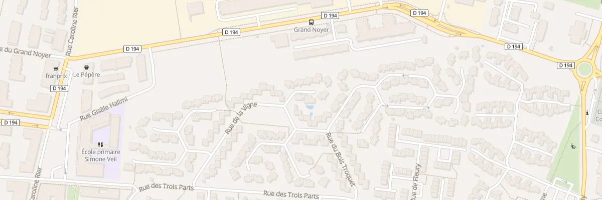 Plan du 14 Rue de la Vigne à Bondoufle