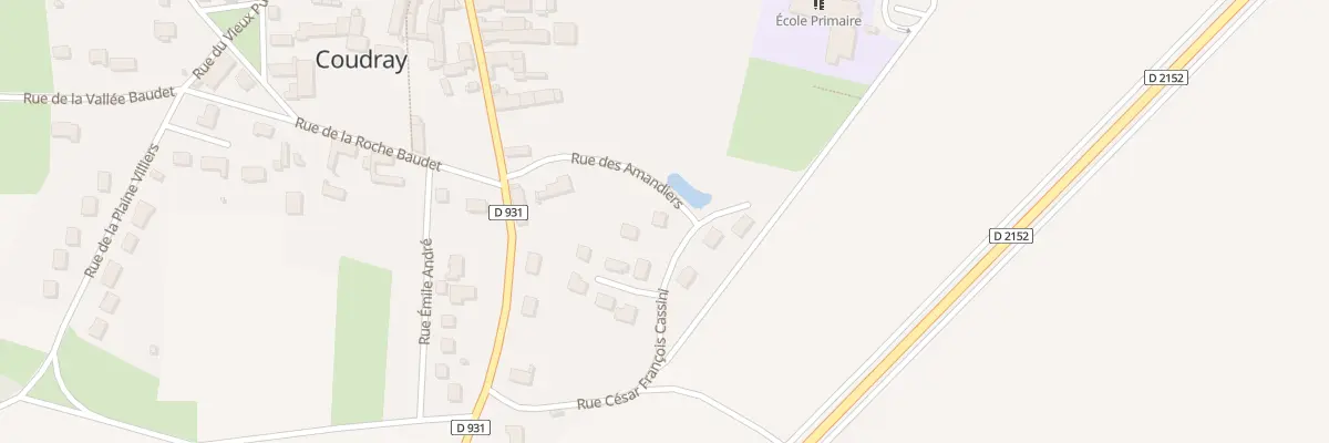 Plan du 2 Rue des Amandiers au Malesherbois