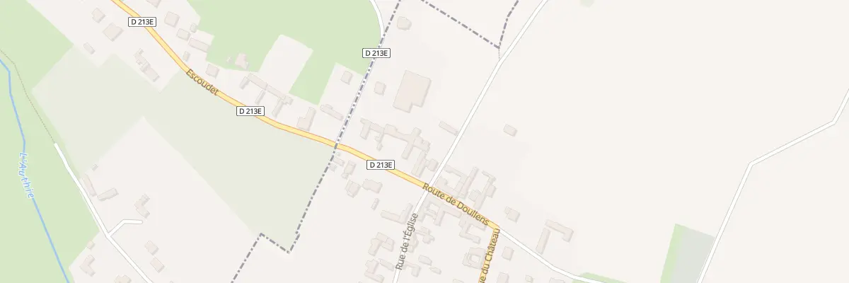 Plan du 7 Rte de Doullens à Authieule