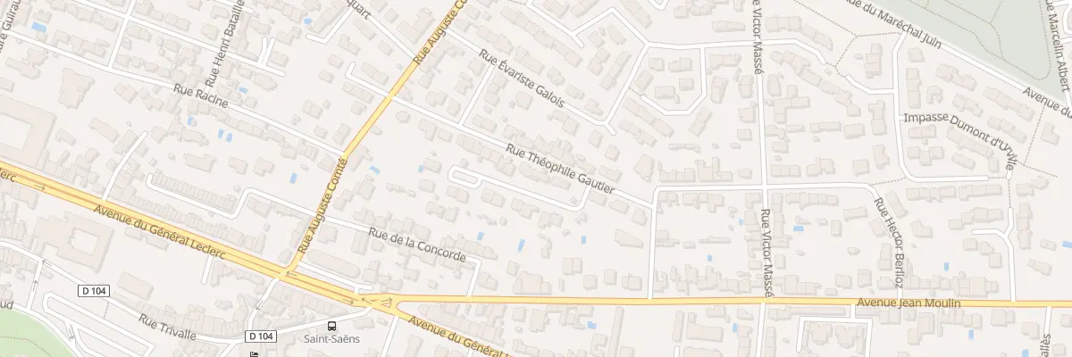 Plan du 18 Rue Theophile Gautier à Carcassonne