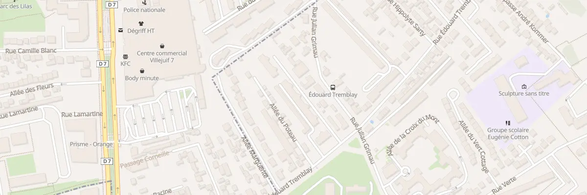 Plan du 200 Rue Edouard Tremblay à Vitry-sur-Seine