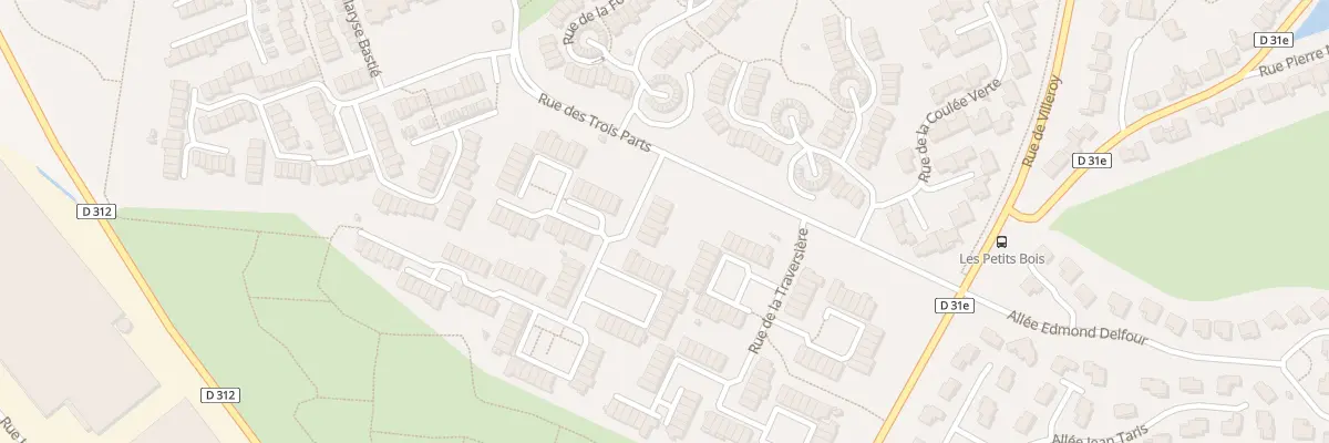 Plan du 5 Rue de la Sente des Bordes à Bondoufle