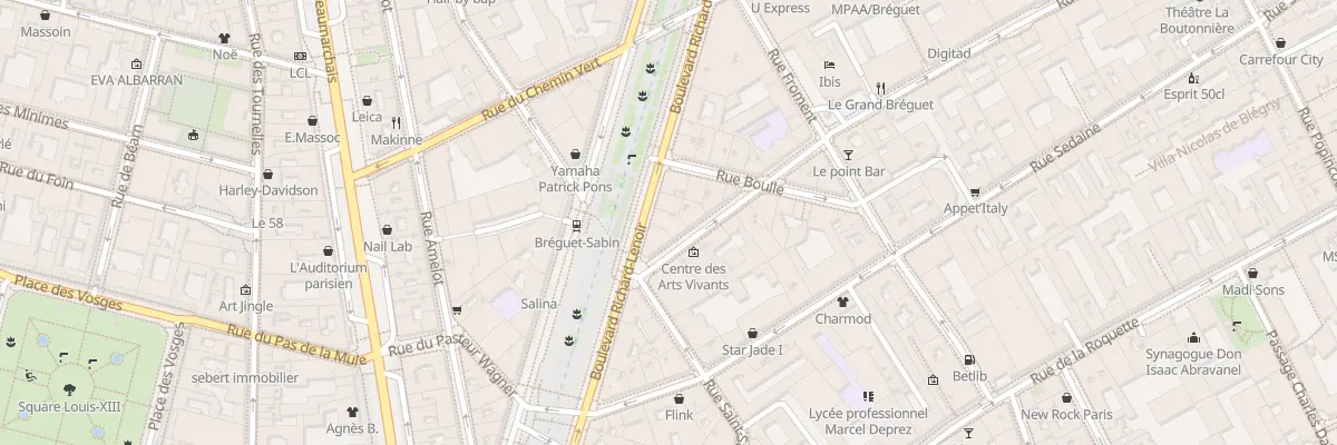 Plan du 28 Bd Richard Lenoir à Paris 11e Arrondissement