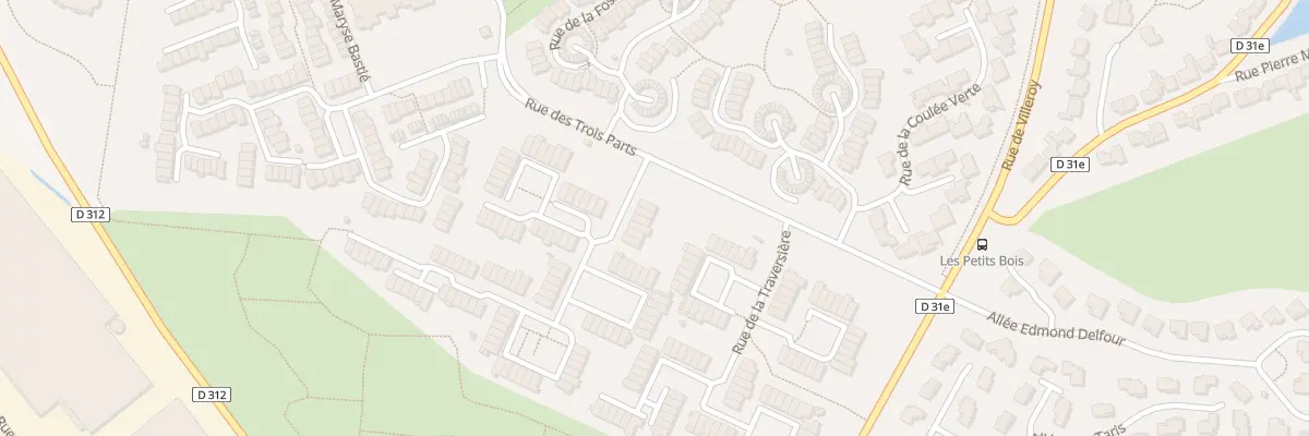 Plan du 3 Rue de la Sente des Bordes à Bondoufle