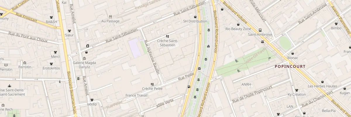 Plan du 67 Bd Richard Lenoir à Paris 11e Arrondissement