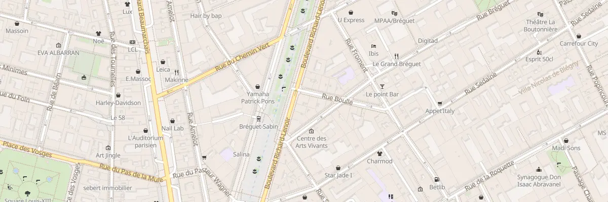 Plan du 32 Bd Richard Lenoir à Paris 11e Arrondissement
