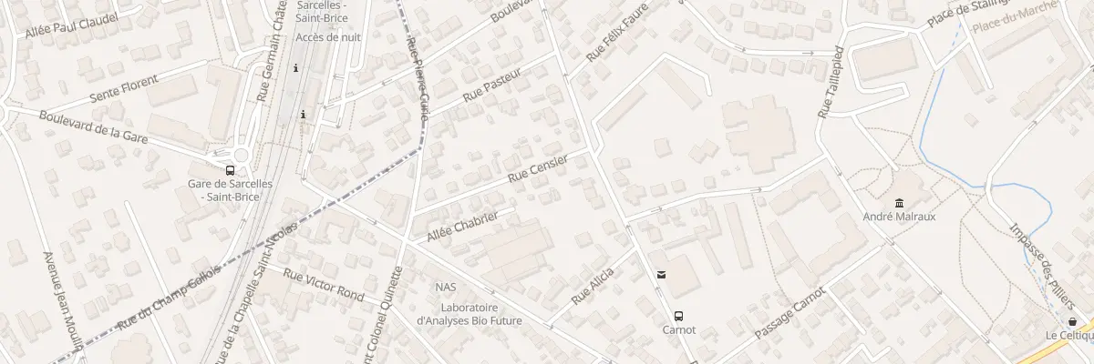 Plan du 5 Rue Censier à Sarcelles