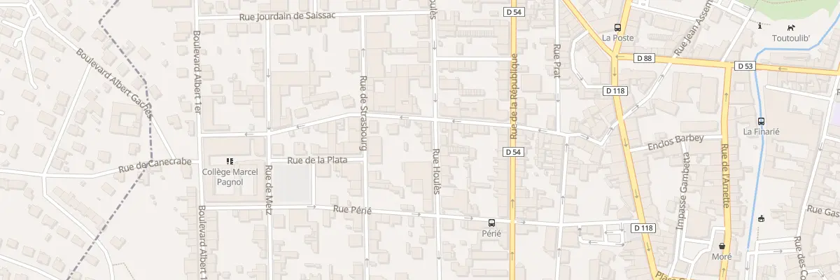 Plan du 19 Rue Houlès à Mazamet
