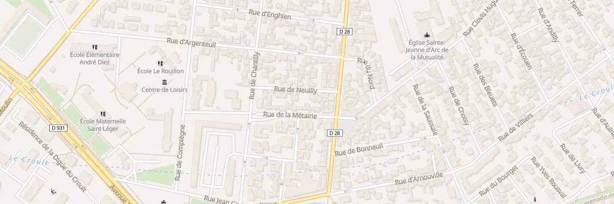 Plan du 7 Rue de Neuilly à Saint-Denis