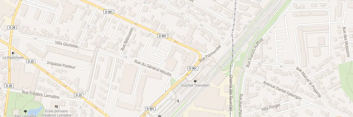 Plan du 124 Bd Charles de Gaulle à Saint-Denis