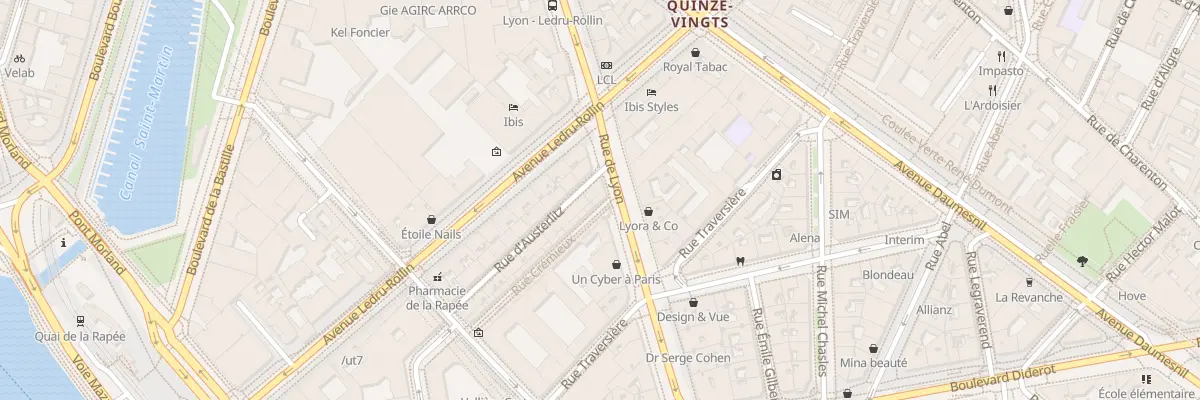 Plan du 35 Rue Crémieux à Paris 12e Arrondissement