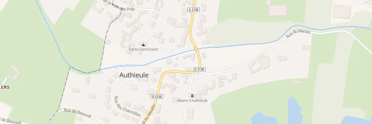 Plan du 10 Rue du Moulin à Authieule