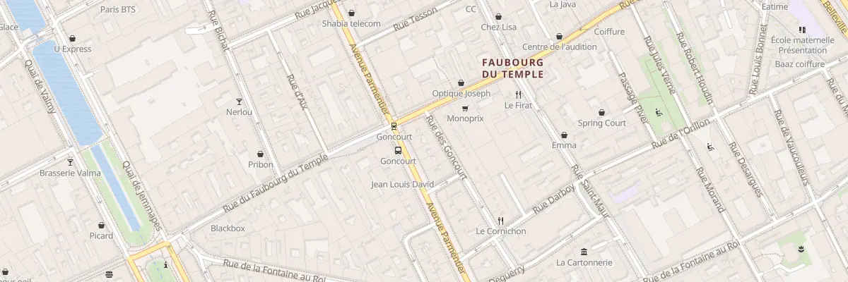 Plan du 148 Av Parmentier à Paris 11e Arrondissement